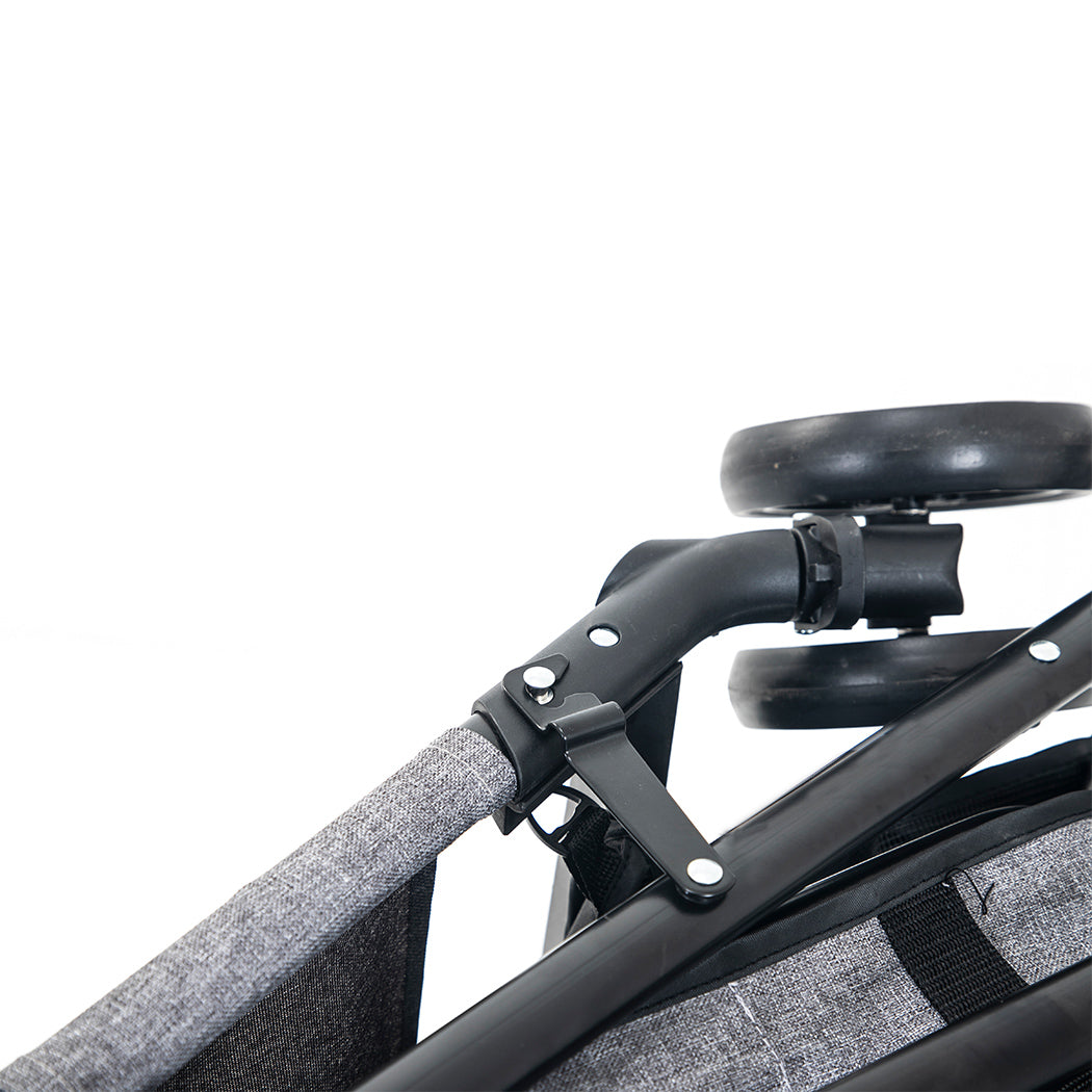 PaWz Large Pet Stroller Dog Cat Travel Grey-1864184624620638213