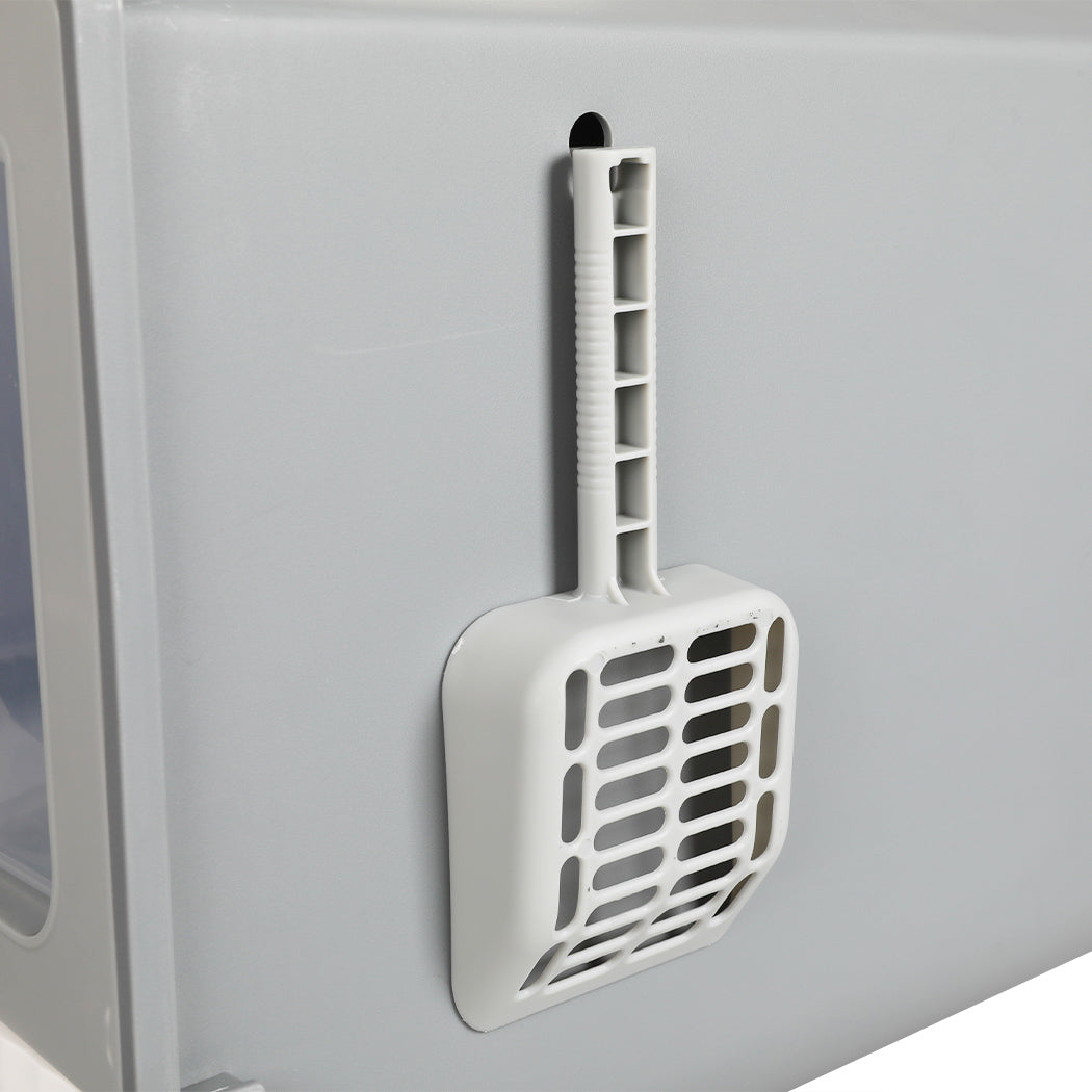 PaWz Fully Enclosed Cat Litter Box Mat Grey-1904052663104966661