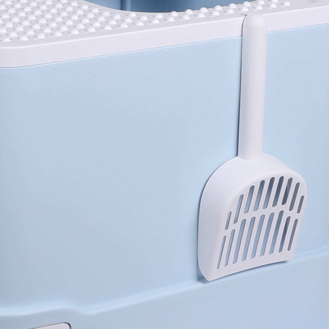 PaWz Cat Litter Box Fully Enclosed Kitty Blue-1864184493691244549