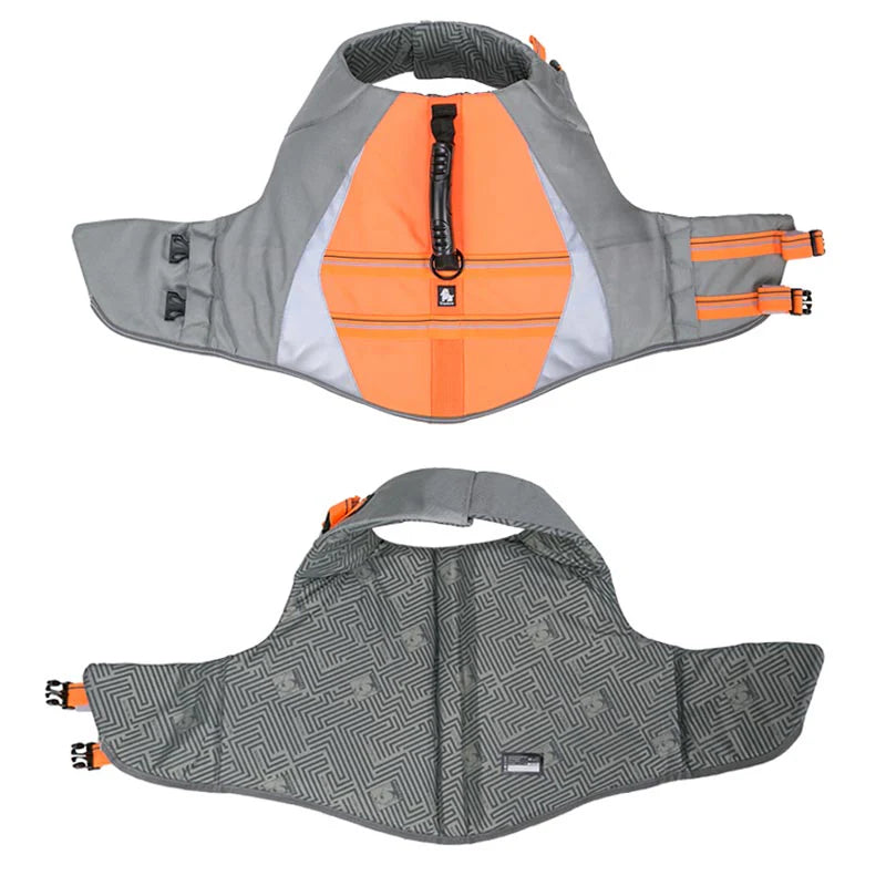 Deluxe Canine Life Vest / Premium Dog Life Jacket for Safety & Visibility - Neon Yellow