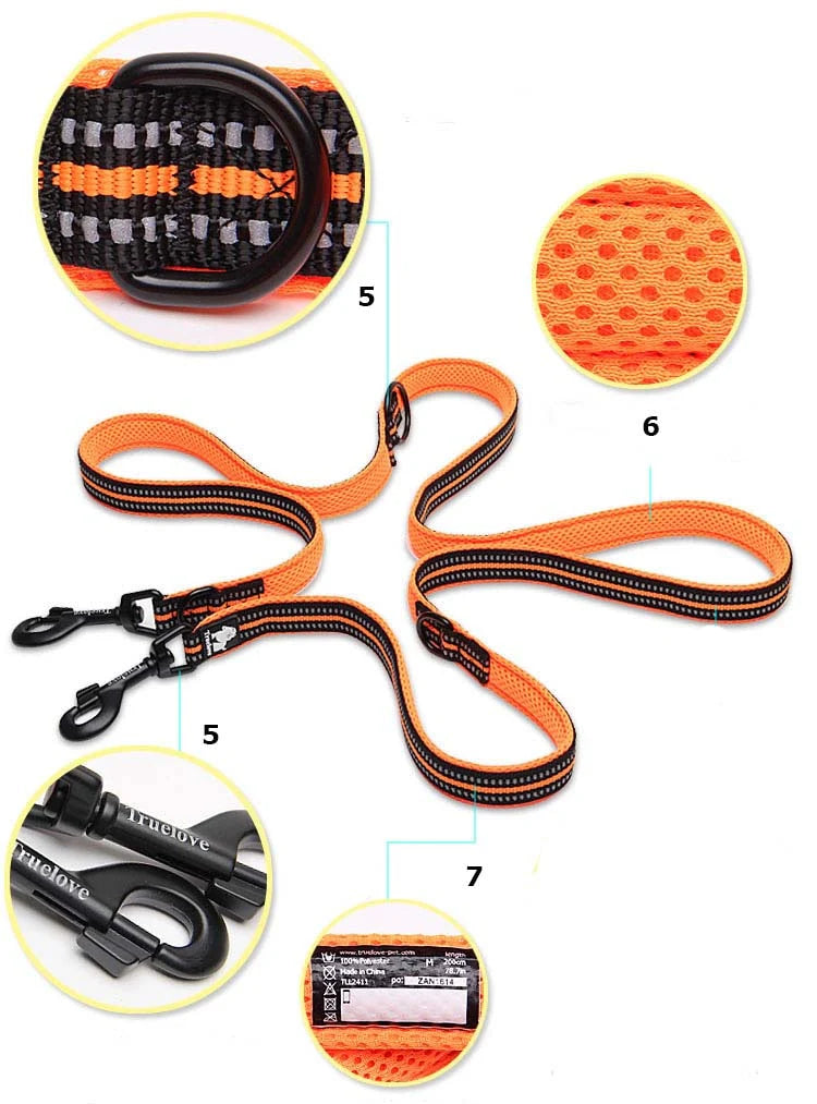 7 in 1 Multi Function leash - Orange