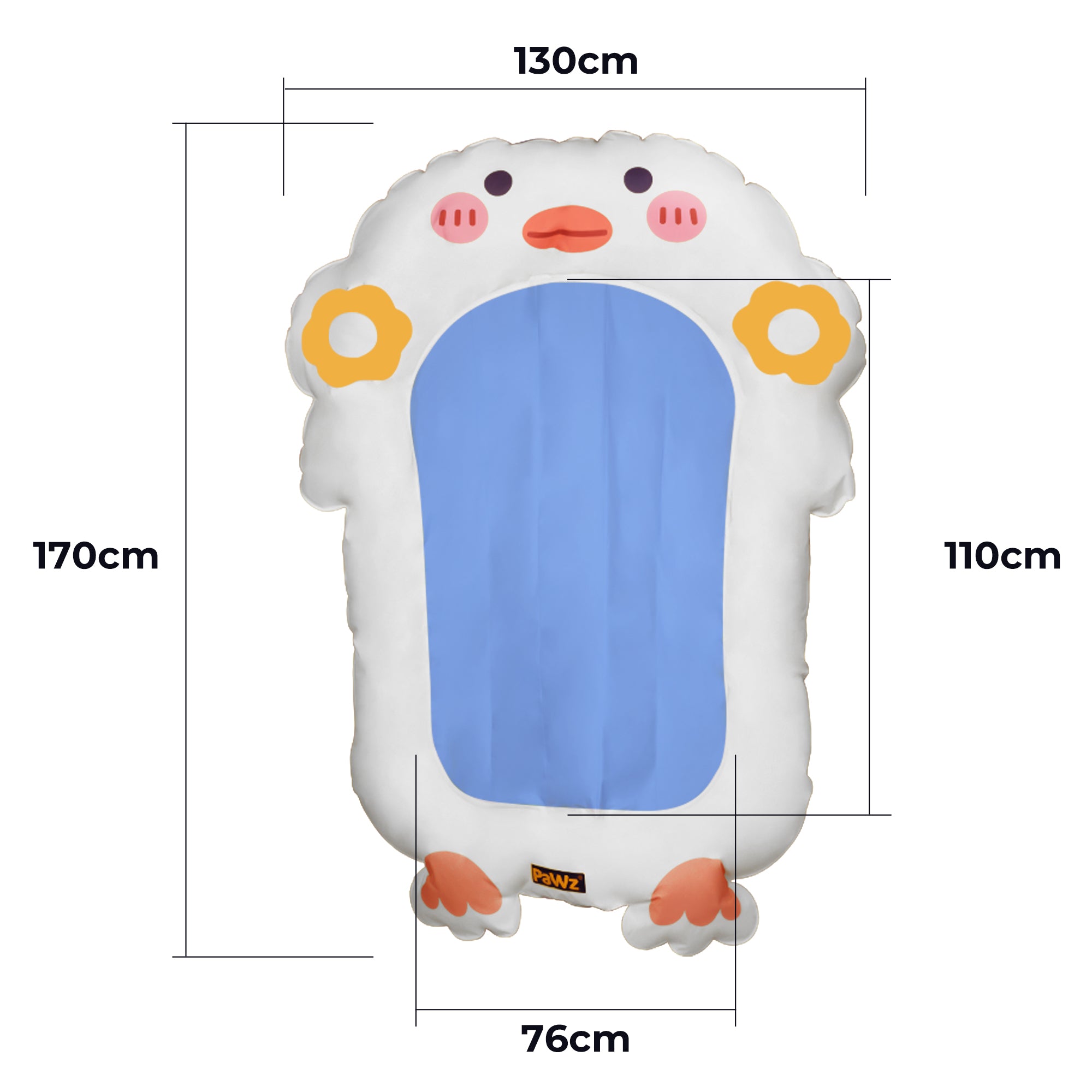 PaWz Pet Cooling Mat Dog Cat Human Size Blue-1864184563127947266