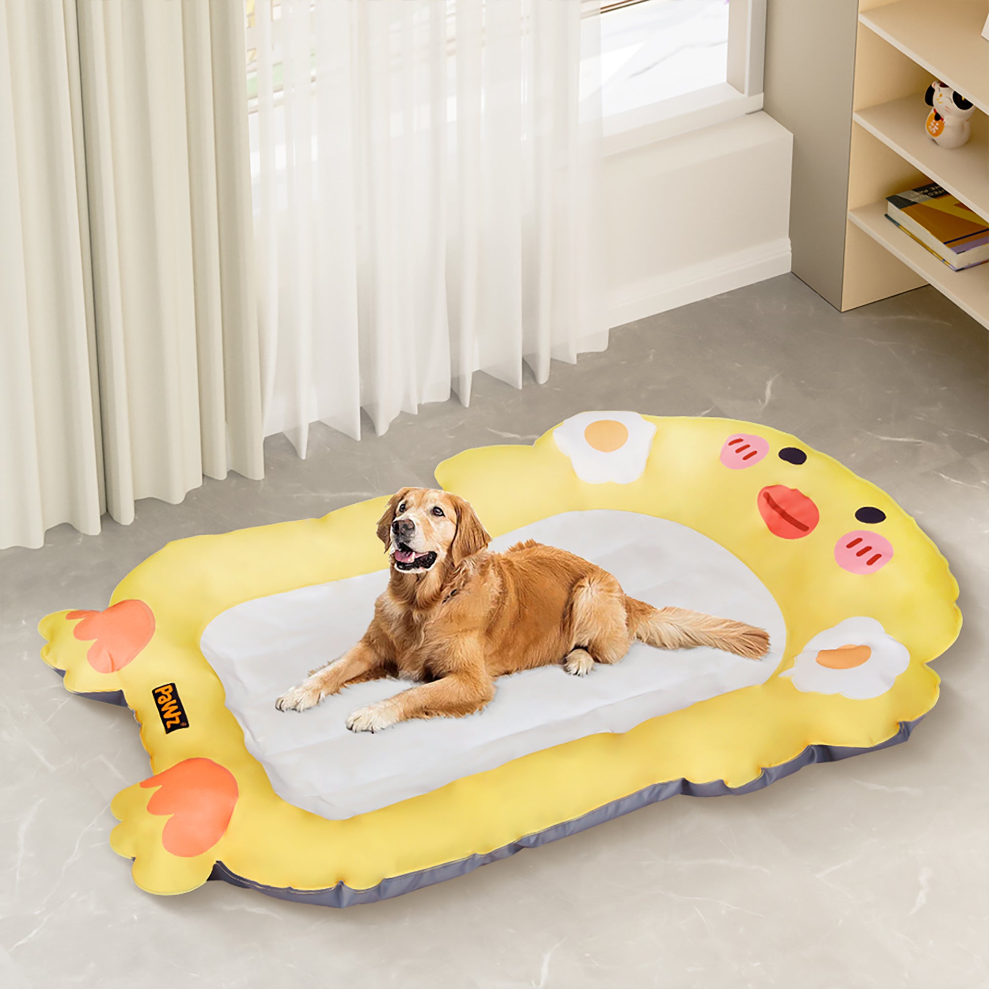 PaWz Pet Cooling Mat Dog Cat Human Size Yellow-1864184563266359303