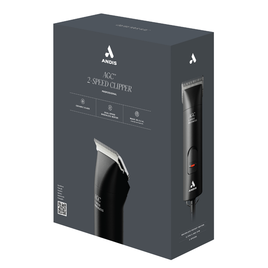Andis – AGC – 2-Speed Pet Grooming Clipper – Black